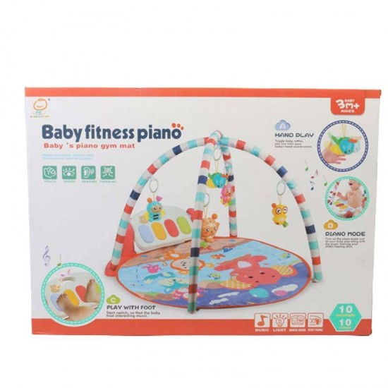 تشک بازی پیانو و پلی جیم موزیکال مدل baby fitness piano