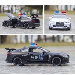 اسباب بازی ماشین پلیس فلزی موزیکال مدل BMW M4
