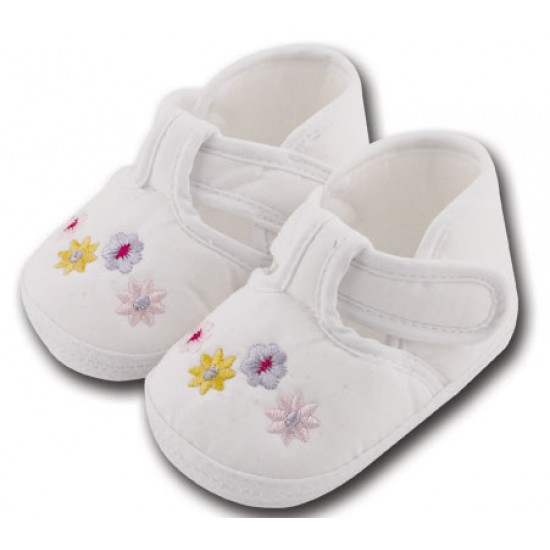 کفش کودک گلدار سفید 9 تا 12 ماه Baby Jem ترکیه