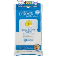 دستمال مرطوب مخصوص پاکسازی صورت و بینی نوزاد DrBrowns