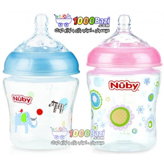 شیشه شیر 180 میل نوزاد طرح حیوانات Nuby