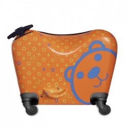 چمدان چرخ دار کودک طرح خرس نارنجی اوپس oops