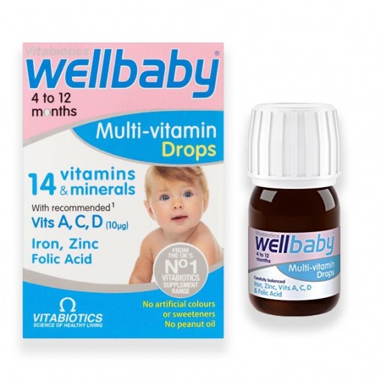 قطره مولتی ویتامین کودک ول بیبی Wellbaby