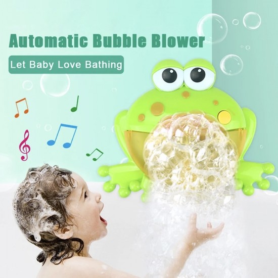 حباب ساز موزیکال طرح قورباغه حمام کودک