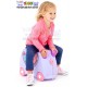 چمدان و اسباب بازی چرخدار دخترانه طرح اسب بنفش Trunki