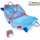 چمدان و اسباب بازی چرخدار کودک طرح آبی کمرنگ Trunki