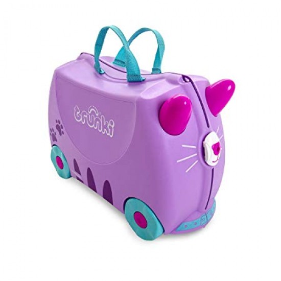 چمدان و اسباب بازی چرخدار ترانکی گربه صورتی