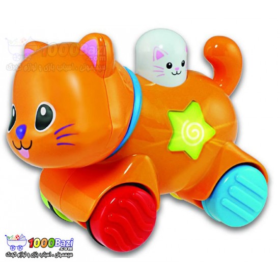 اسباب بازی گربه چرخ دار موزیکال Winfun